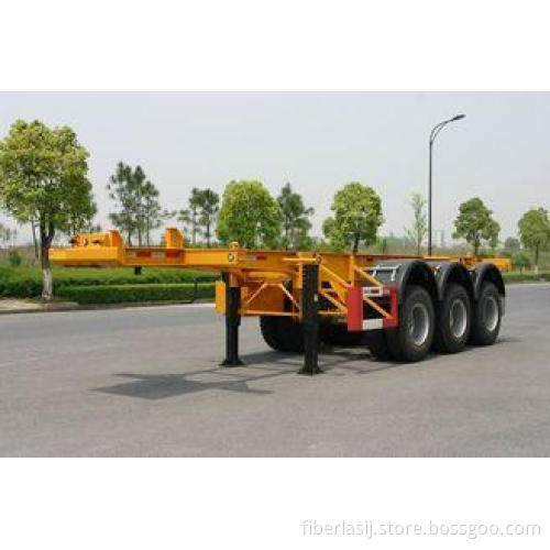 40ft Carbon-steel Skeletal Container Trailer Chassis (Rear